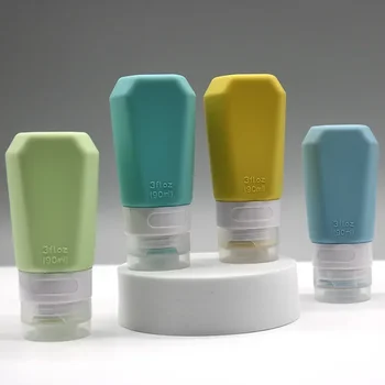1 adet 90ml Japon tarzı Silikon sıkılabilir şişe Yıkama Kombinasyonu Seyahat Şampuan Ayrı Şişe Tasarım Anlamda Sıvı Kapları