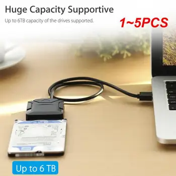 1 ~ 5 ADET Sata Usb Adaptörü Taşınabilir Yüksek Hızlı Kolay Bağlantı Verimli Veri Transferi Tak Ve Çalıştır Sata USB kablosu