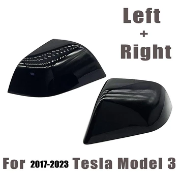 1 Çift Tesla Modeli 3 2017-2023 Yedek Parça Parçaları dikiz aynası Kapağı 1092290-00-D 1092290-01-D