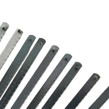 10 adet Mini Demir Testeresi Bıçağı 6 İnç 24T Sabit Uçlu Siyah Genel Metal Kesme Bıçakları / plastik Nesneler Kesme Aleti Parçaları