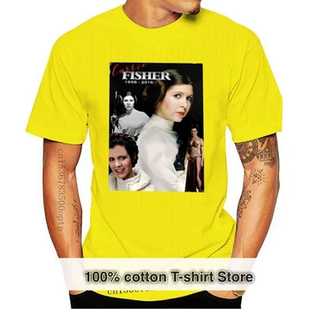 2019 Moda Sıcak Carrie Fisher 1956-2016 Haraç erkek tişört Tee gömlek