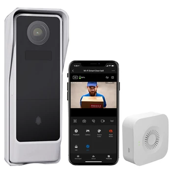 2022 yeni gelen akıllı ev video kapı zili 1080P kapı zili video kamera gece görüş