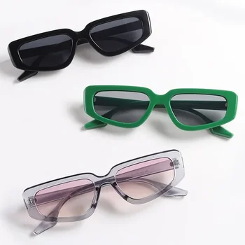 2023 Yeni Moda Seksi Kedi Gözü Güneş Gözlüğü kadın Siyah Yeşil Hip Hop Gözlük Çok Yönlü Erkek Kadın Gözlük Streetwear UV400