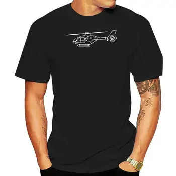 2024 Yeni Erkek T Shirt EC 135 helikopter pilotu veya ekip t-shirt T Shirt