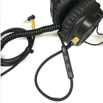 3.5 mm Uzatma Kablosu Yedek kulaklık kablosu için Mikrofon Ses Kontrolü ile Marshall Major II Monitör ORTA