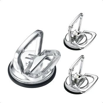 3 ADET Dent Çektirme Araba Göçük Sökücü Göçük Kaldırma Kiti Gümüş Cam Emme Kupası Ağır Alüminyum Vakum Plaka Kolu Tutucu