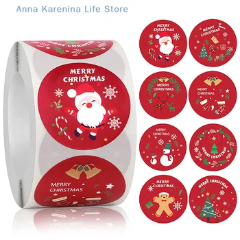300/500 Adet Merry Christmas Dekoratif Sticker Mini Çıkartmalar DIY Karalama Defteri Günlüğü Albümü Dekorasyon Kırtasiye çocuk oyuncakları
