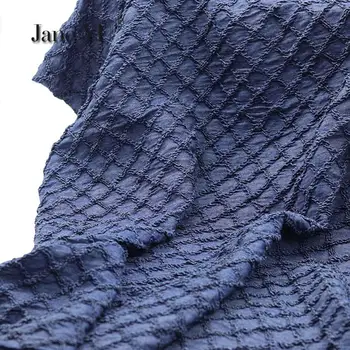3D Çiçek Elmas Kafes Streç İşlemeli Yıkanmış Denim Kumaş Yüksek dereceli Ceket Elbise ağır Yumuşak Kumaş