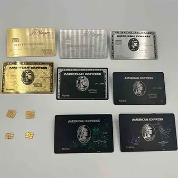 4428 Özelleştirilmiş yüksek kalite YENİ RFID Metal Kart Temassız Kart NFC Kartvizit Metal Hediye Kutusu ile