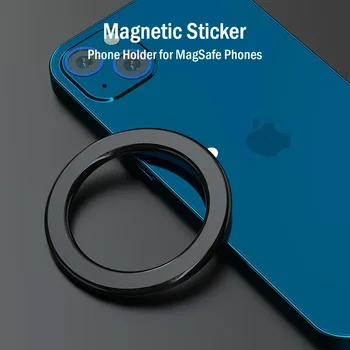 5 Adet Manyetik Halka Tutucu iPhone 15 14 13 12 Pro Max Mıknatıs Sticker Standı Magsafe için Telefon Tutucu Duvar Mutfak Araba