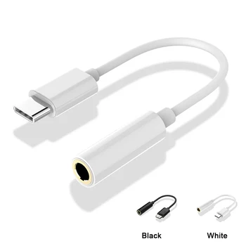 5 adet Tip-C 3.5 mm Jack Dönüştürücü Kulaklık Ses Adaptörü Kablosu Tipi USB C 3.5 mm Kulaklık Aux Kablosu Huawei Xiaomi için 10