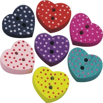 50 adet Ahşap Yıldız Kalp Çiçek Şekli Düğmeler Dikiş Rustik Düğme Renkli Scrapbooking Düğmesi Giysi DIY Dikiş İşçiliği