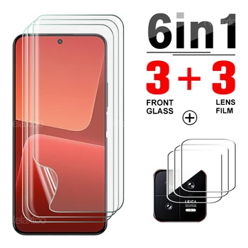 6in1 Xiaomi 13 13Pro Hidrojel Filmler xiaomi 12 Pro 12x12s Ultra 11 11Tpro 10 lite 10T 10Pro Telefon Kamera Lens Filmleri