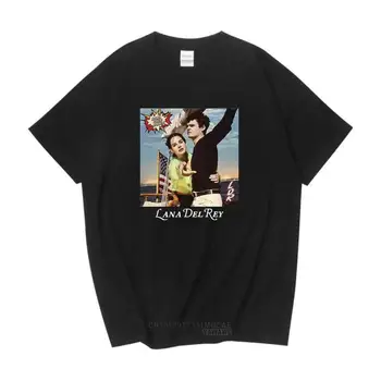 90s Şarkıcı Lana Del Rey Ldr Yelken Baskı Tee Gömlek Hayranları Tshirt Unisex Harajuku Erkekler Kadınlar Vintage Kısa Kollu Gömlek Streetwear