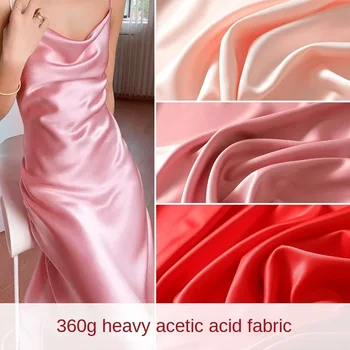 Ağır Kalınlaşmış Anti-Zou Asetik Asit Bölüm Kumaş Örtü İpeksi Etek Elbise Takım Elbise Giyim Tasarımcısı Kumaş DIY Kumaş