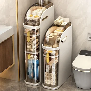Banyo depolama dolabı Kurulum Gerektirmeyen Tuvalet Çekmece Closestool Çatlak Raf Ultra Dar mutfak düzenleyici Raf Rafları