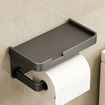 Banyo için Cep Telefonu Raflı Kağıt Raf Kendinden yapışkanlı rulo kağıt havlu tutucu