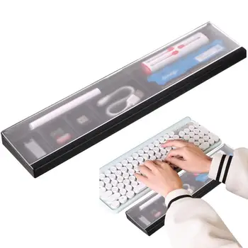 Bilek Pedi Klavye Ergonomik Klavye Dinlenme Şeffaf Kılıf İle Dayanıklı Dinlenme Pedi Yumuşak Klavye Yastık Ev Pc Laptop İçin