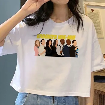brooklyn 99 t shirt kadın komik yaz tasarımcı Tee gömlek Japon giyim