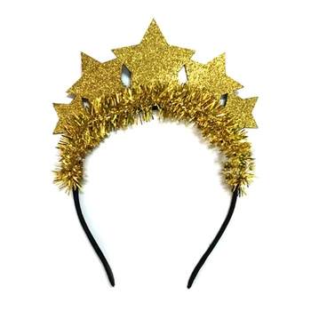 Cadılar bayramı Dekorasyon Yeni Yıl Hairhoop Hairband Sequins Headress Hediye damla nakliye