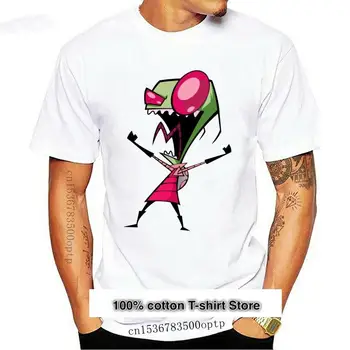 Camiseta 100% de algodón para hombre, prenda de vestir, personalizable, de Kelped, Invader Zim, nueva