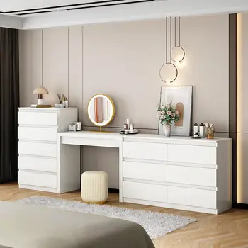 Dresser depolama dolabı Entegre Basit Yeni Altı çekmeceli dolap Masası Yatak Odası Soyunma makyaj masası Tarzı
