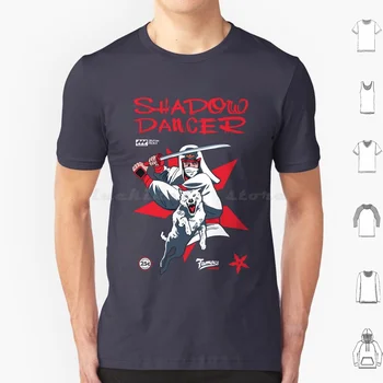 Gölge Dansçı Retro Vintage Arcade T Shirt Büyük Boy %100 % Pamuk Gölge Dansçı Shinobi Out Run Taito Operasyon Kurt Galaxian