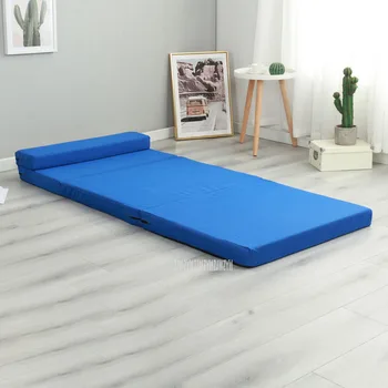 Güçlü destek zemin yatak ribaund sünger dolum paspaslar 5 CM kalın rahat Tek Tembel Kanepe Katlanabilir Yatak 60/70*200 cm