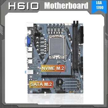 H610M Masaüstü Anakart H610M R200 LGA1700 2XDDR4 Yuvaları Kadar 64G M. 2 Nvme PCI-E5.0 X16 İçin 12/13 Nesil CPU