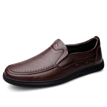 High End Marka erkek Hakiki Deri rahat ayakkabılar Yüksek Kaliteli Resmi Ayakkabı Zarif erkek Ofis erkek resmi ayakkabı Ücretsiz Teslimat