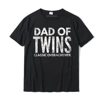 Ikizler baba Hediye T-Shirt Klasik Overachiever Komik Fikirler Rahat Tişörtleri Erkekler İçin pamuklu üst giyim Gömlek Yaz Klasik
