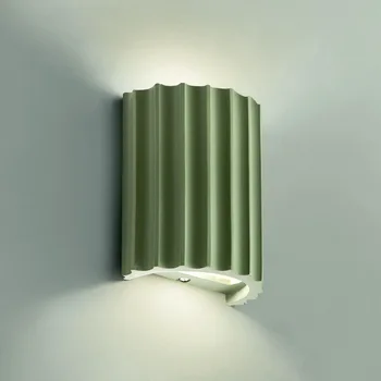 Iskandinav Macaron Reçine G4 Duvar Aplikleri Minimalizm Renkli Wabi Sabi Lambası Başucu Duvar Lambası Kanepe yan duvar lambası Parlaklık Luminarias