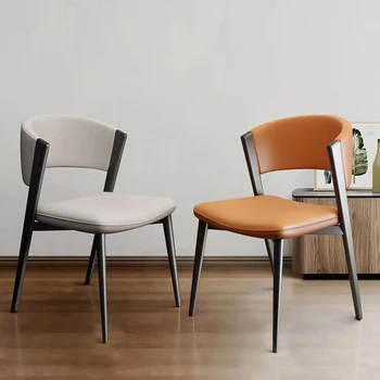 Italyan Lüks Yemek sandalyesi Tasarımcı Minimalist High End Arkalığı Sandalye İskandinav Restoran Modern Muebles Ev Mobilyaları WKDC