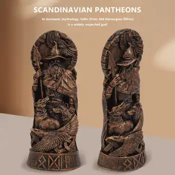 İskandinav Tanrıları Heykelleri, İskandinav Panteonları İskandinav Tanrıları Dekoratif Reçine Heykeller Sanat El Sanatları Ev Dekoratif Heykeller Şapka