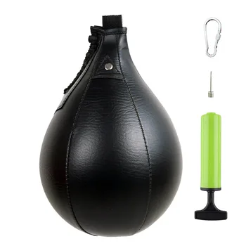 Kapalı ve açık boks hız topu asılı armut şekilli top reaksiyon topu aile spor kum torbası spor ipli top