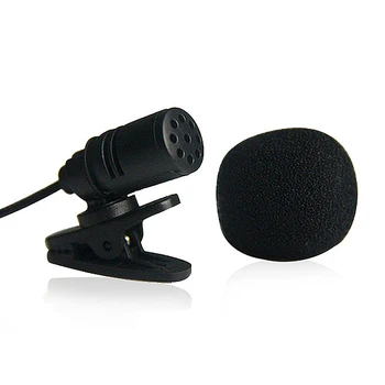 Klipsli Mikrofon Yaka Mini Yaka Mikrofonu Mikrofon 3.5 mm Taşınabilir Mini Mikrofon Cep Telefonu PC İçin Kayıt Konferans
