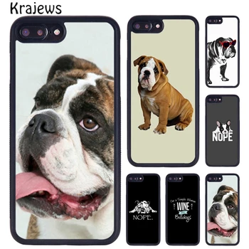 Krajews Fransız Bulldog Tasarım Telefon Kılıfı İçin iPhone SE2020 15 14 X XR XS 11 12 mini 13 Pro MAX 6 7 8 Artı kapak kabuk coque