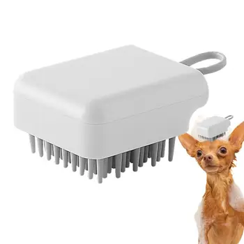 Köpek Banyo Fırçası evcil hayvan şampuanı Saç Fırçası Yumuşak Kıllar Pet Saç Temizleme Tarak banyo ovucu Taşınabilir Pet Scrubber Banyo Fırçası