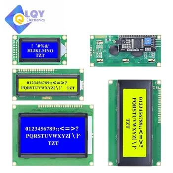 LCD1602 LCD 1602 2004 12864 modülü Mavi Yeşil ekran 16x2 20X4 Karakter LCD ekran Modülü HD44780 Denetleyici