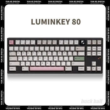 Luminkey80 Mekanik Klavye Conta Alüminyum Kitleri Üç Modlu Oyun Klavyesi Çalışırken Değiştirilebilir Ergonomi 4400mAh Pc Gamer Mac Ofis