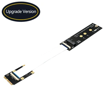 M. 2 NVME SSD Mini PCI-e Adaptör Kartı Yükseltici için FFC Kablosu ile M. 2 Anahtar M 2230/2242/2260/2280 NVME SSD Dönüştürücü Uzatma Kablosu