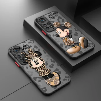 Minnie Mouse Anime Xiaomi Redmi İçin Not 12 Turbo Hız 11 10 9 Pro Artı Max 4G 5G Buzlu Saydam Sert telefon kılıfı