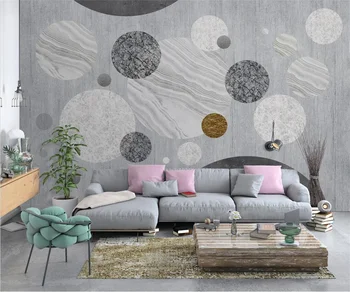 Moda 3d duvar kağıdı İskandinav modern soyut geometrik atmosfer oturma odası kanepe TV arka plan duvar dekorasyonu 3d duvar kağıdı