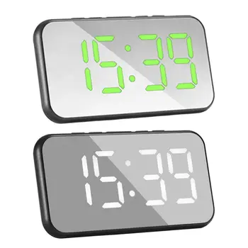 Modern Dijital LED Ekran Saati Ayna Sıcaklık Saati masa dekoru