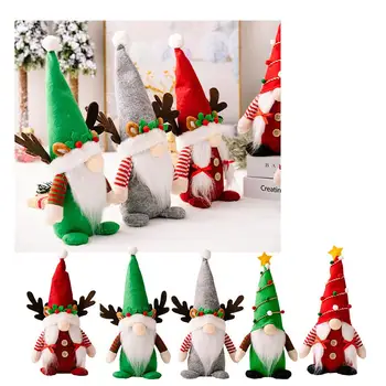 Noel Bebek Gnome Merry Christmas Süslemeleri Ev İçin 2024 Noel Süs Noel Navidad Hediyeler Yeni Yıl 2024 J2X4