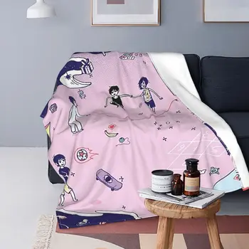 Omori Oyun Fesleğen Mari Kel Battaniye Pazen Dekorasyon Çok fonksiyonlu Süper Yumuşak Atmak Battaniye Yatak Araba Yatak Atar