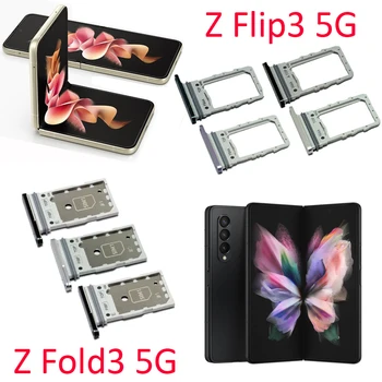 Orijinal Sım Kart Tepsi Yuvası Samsung Galaxy Z Flip3 5G F711 Telefon Yeni SIM Çip çekmece tutucu İçin Pin İle Z Fold3 F926