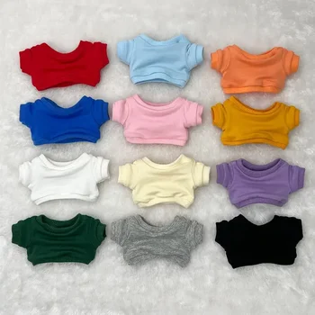 Oyuncak bebek giysileri için 10/15/20cm Idol Bebek Kıyafet Aksesuarları Kazak T-shirt Şort 2 ADET Süper Yıldız Bebekler Oyuncak Koleksiyonu Hediye
