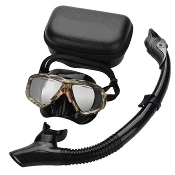 Profesyonel Tüplü dalış maskesi Şnorkel Anti-Sis Gözlük bardak takımı Yüzme Ekipmanları Şnorkel Solunum Tüpü Göz Koruyucu