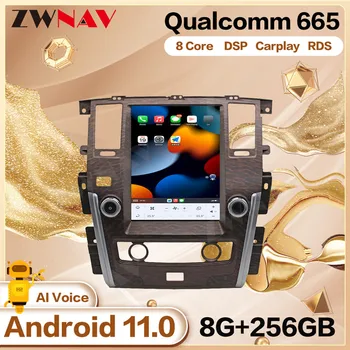Qualcomm Tesa Ekran Android Otomotiv Multimedya Oynatıcı Nissan Patrol 2010 İçin 2011 2012 2013 2014 2015-2018 GPS Radyo Stereo